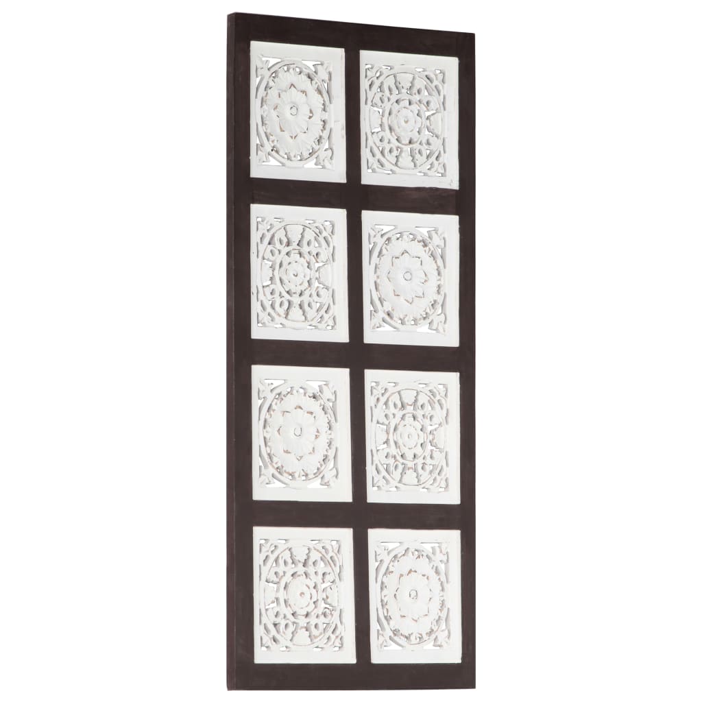 Käsin veistetty seinäpaneeli MDF 40x80x1,5 cm ruskea/valkoinen - Harrastajankoti.fi