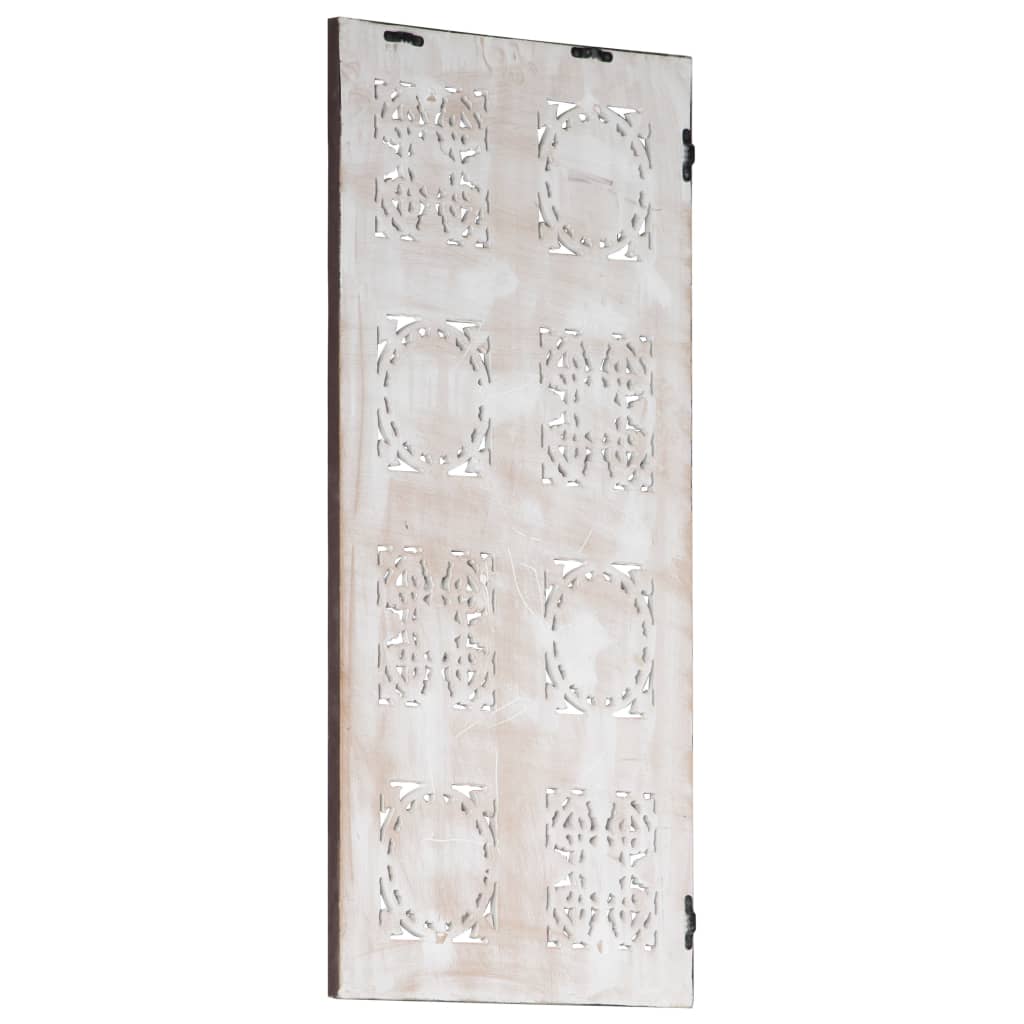 Käsin veistetty seinäpaneeli MDF 40x80x1,5 cm ruskea/valkoinen - Harrastajankoti.fi