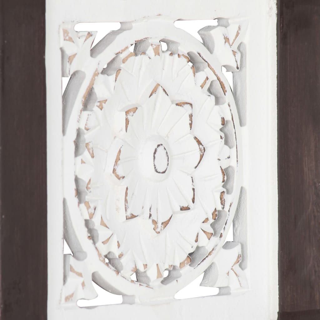 Käsin veistetty seinäpaneeli MDF 40x80x1,5 cm ruskea/valkoinen - Harrastajankoti.fi