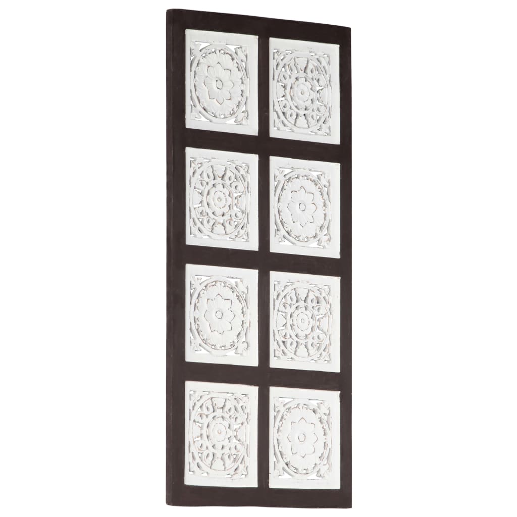 Käsin veistetty seinäpaneeli MDF 40x80x1,5 cm ruskea/valkoinen - Harrastajankoti.fi