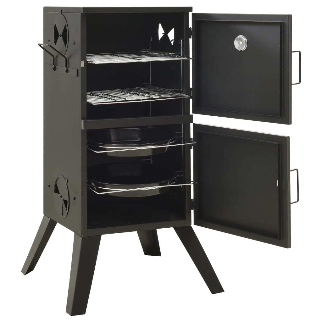 Savustusuuni 55x47,5x100,5 cm teräs - Harrastajankoti.fi