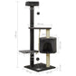 Kissan kiipeilypuu sisal- raapimispylväillä tummanharmaa 120 cm - Harrastajankoti.fi