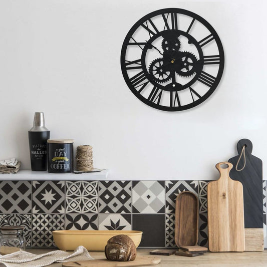 325168 Be Basic Wall Clock Black 30 cm Acrylic - Harrastajankoti.fi