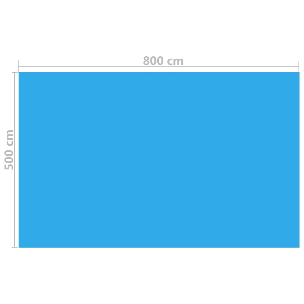Uima-altaan suoja suorakulmainen 800x500 cm PE sininen - Harrastajankoti.fi