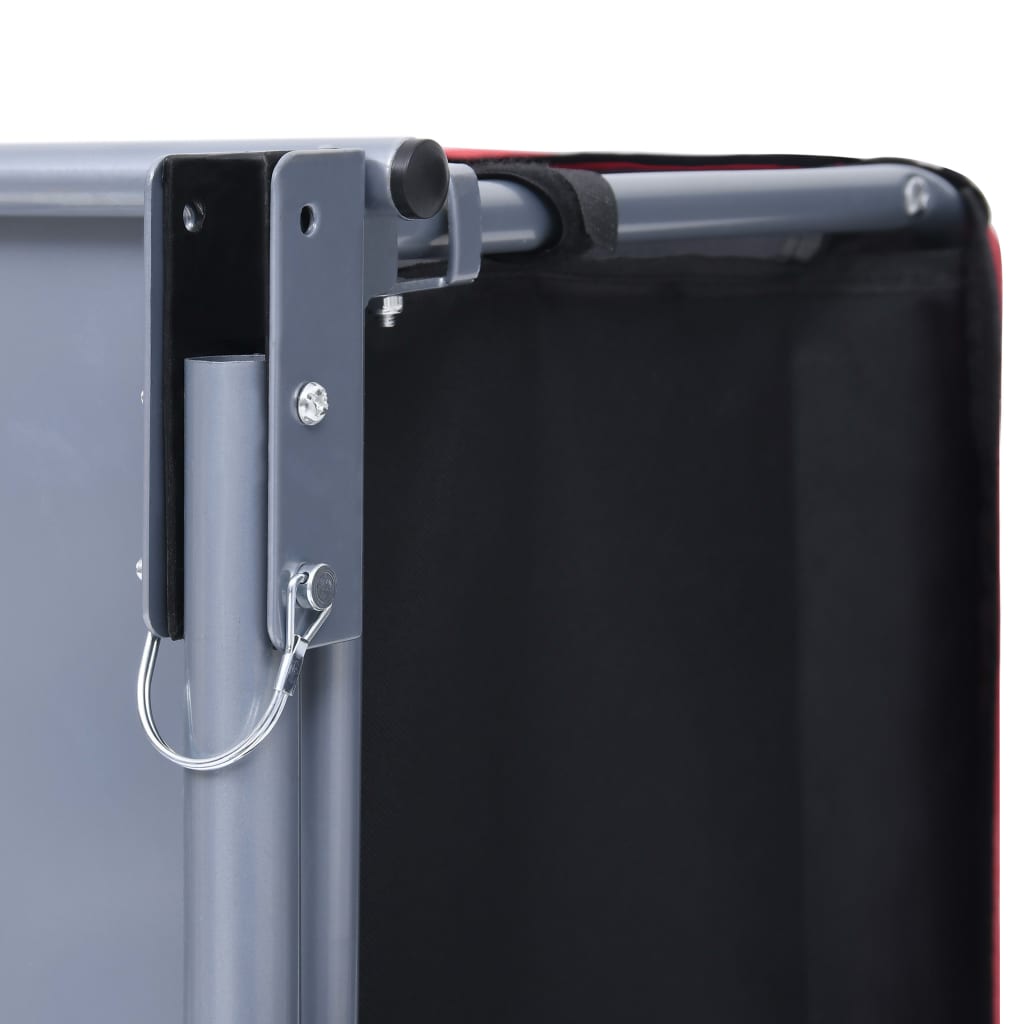 Polkupyörän peräkärry musta ja punainen 65 kg - Harrastajankoti.fi