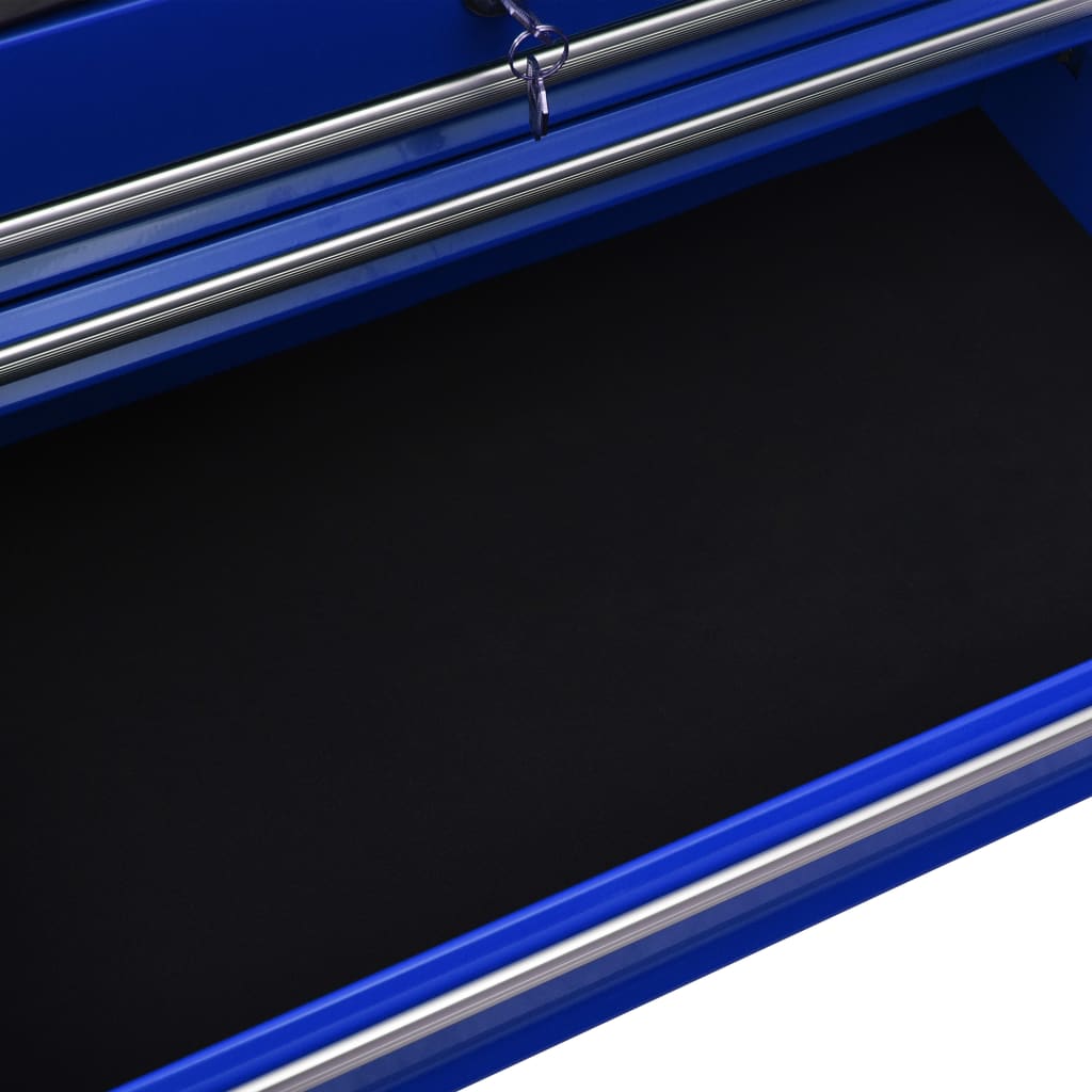 Työkalukärry 14 laatikolla teräs sininen - Harrastajankoti.fi