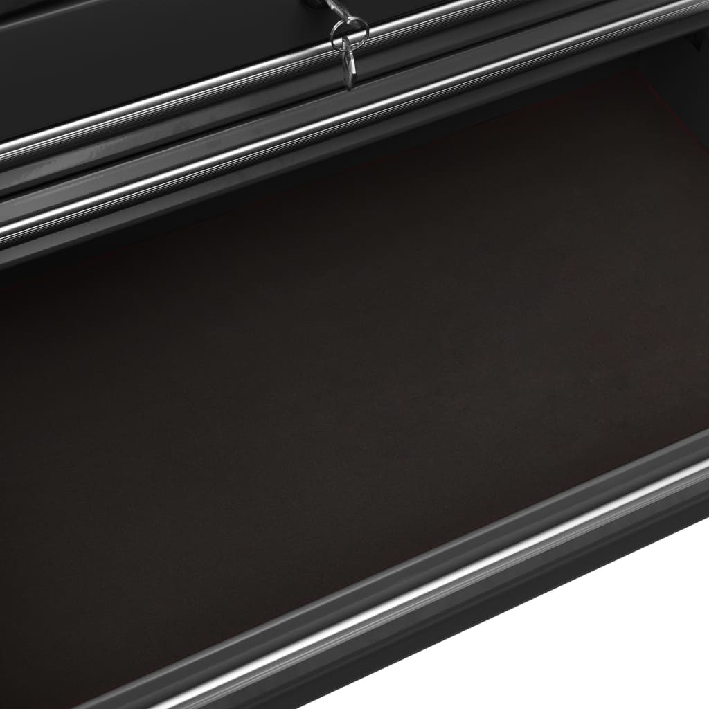 Työkalukärry 21 laatikolla teräs musta - Harrastajankoti.fi