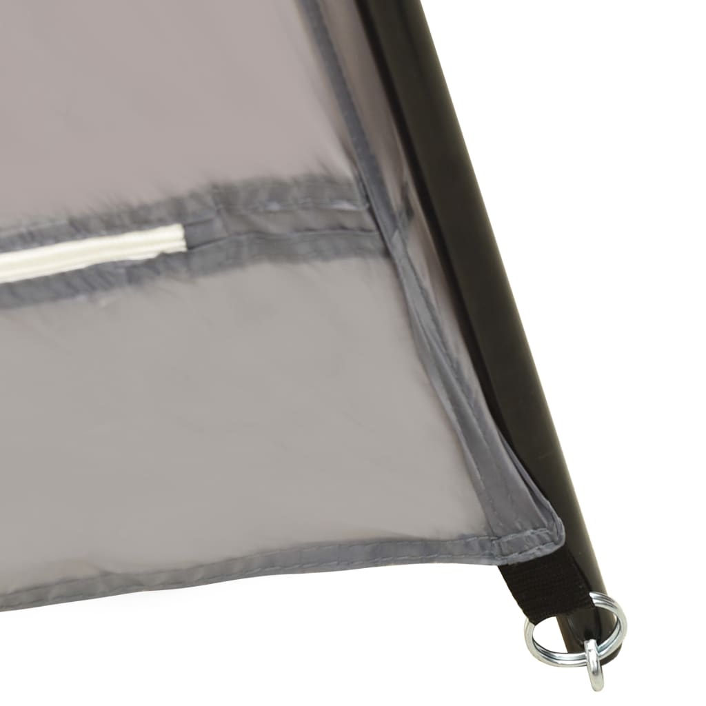 Uima-altaan teltta 590x520x250 cm kangas harmaa - Harrastajankoti.fi