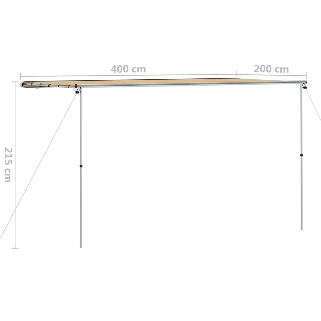 Asuntoauton ja -vaunun markiisi 4x2x2,15 m beige - Harrastajankoti.fi