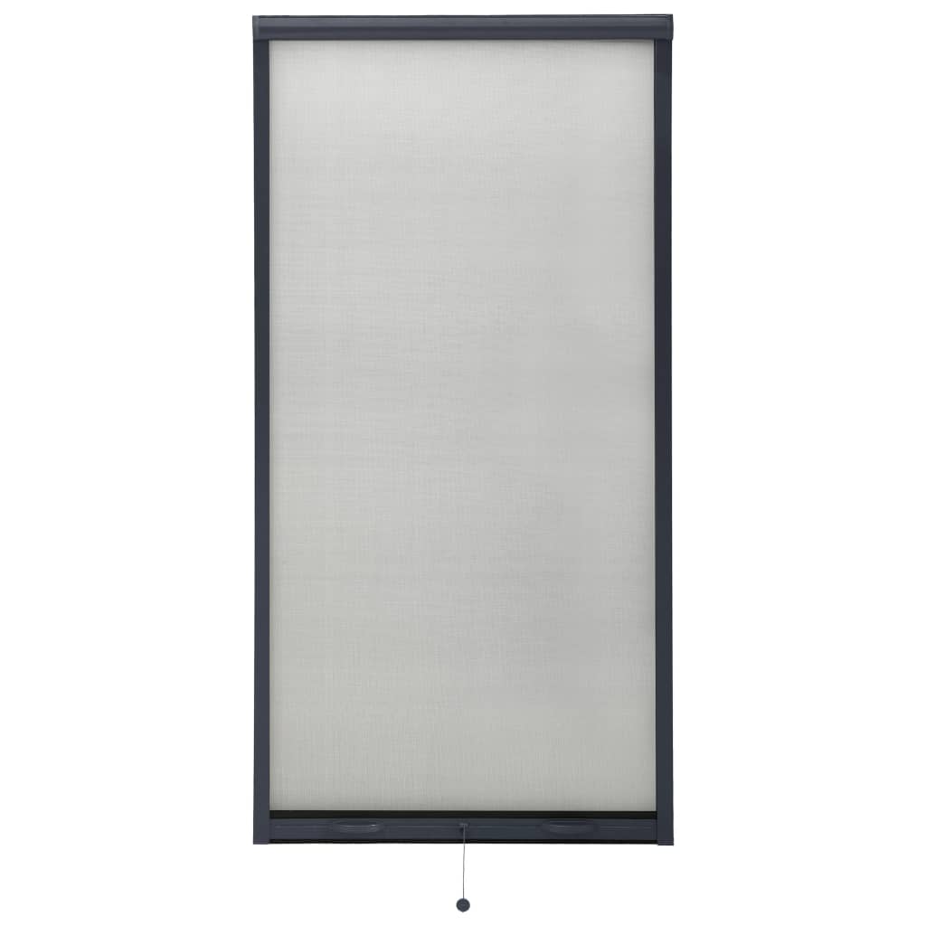 Alas rullattava hyönteisverkko ikkunaan antrasiitti 70x150 cm - Harrastajankoti.fi