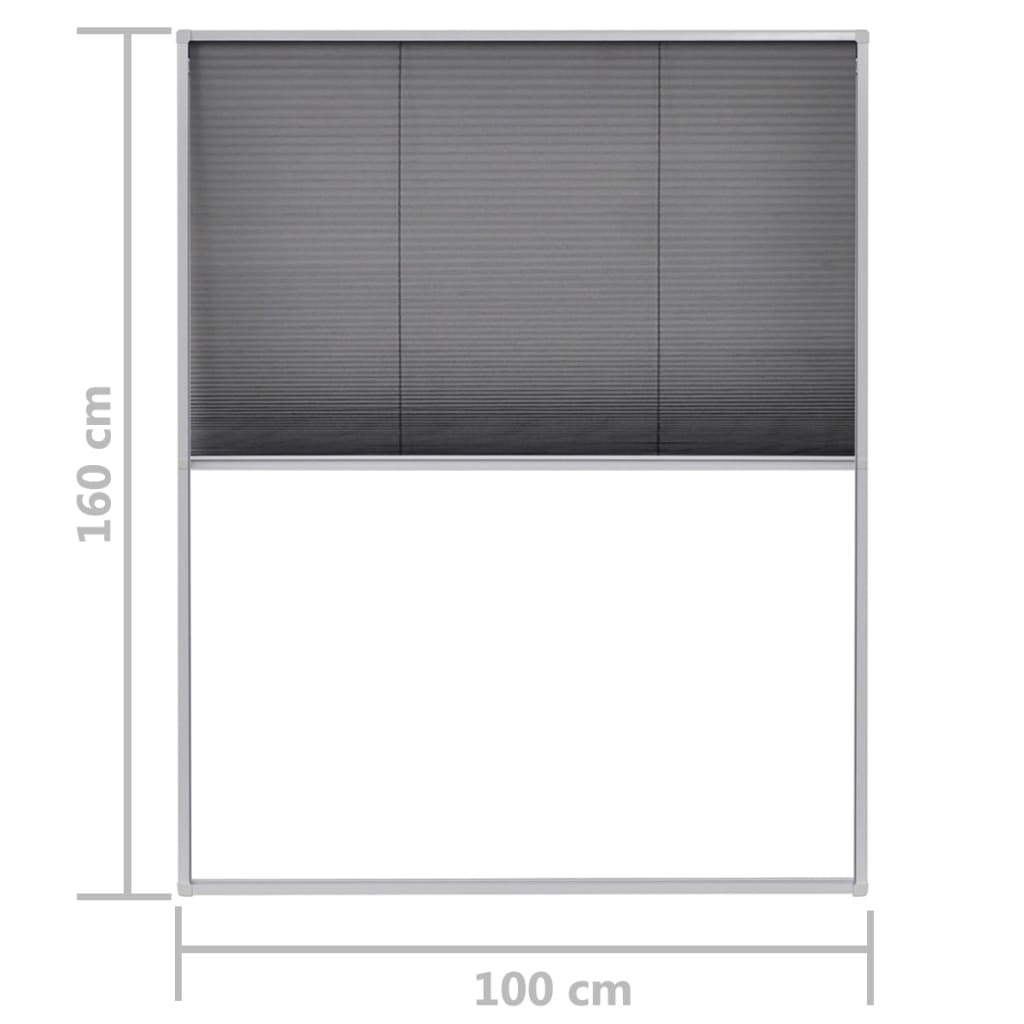 Laskostettu hyönteisverkko ikkunaan 100x160 cm alumiini - Harrastajankoti.fi