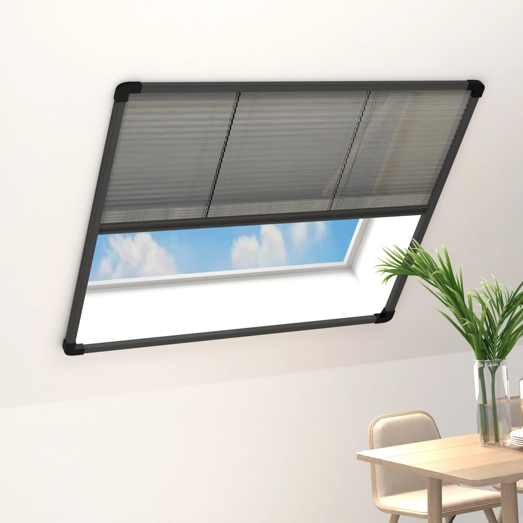 Laskostettu hyönteisverkko ikkunaan 120x120cm alumiini antras. - Harrastajankoti.fi