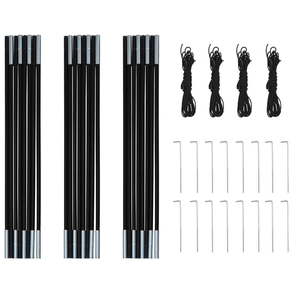 Retkiteltta 4 henkilölle harmaa ja oranssi - Harrastajankoti.fi