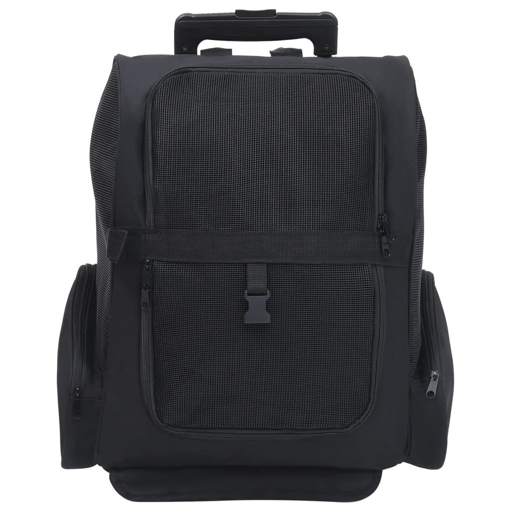 Taitettava monikäyttöinen lemmikkikärry musta - Harrastajankoti.fi