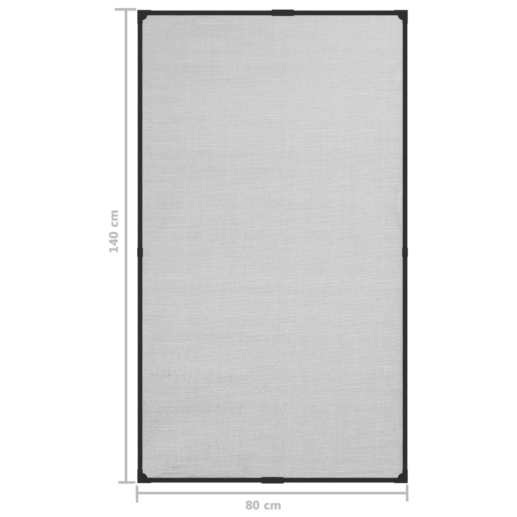 Magneettinen ikkunan hyönteisverkko antras. 80x140 cm lasikuitu - Harrastajankoti.fi