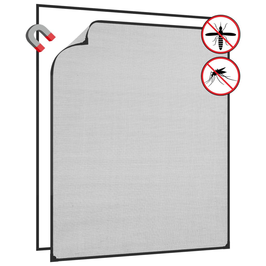 Magneettinen hyönteisverkko ikkunaan antras 100x120cm lasikuitu - Harrastajankoti.fi
