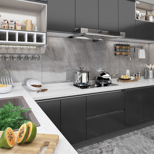 Itseliimautuvat huonekalukalvot 2 kpl musta 500x90 cm PVC - Harrastajankoti.fi