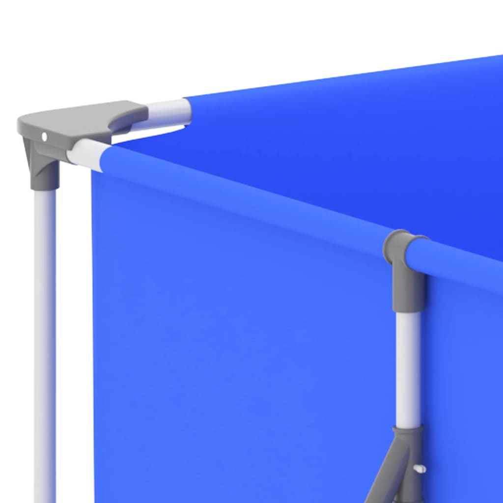 Uima-allas teräsrungolla 394x207x80 cm sininen - Harrastajankoti.fi