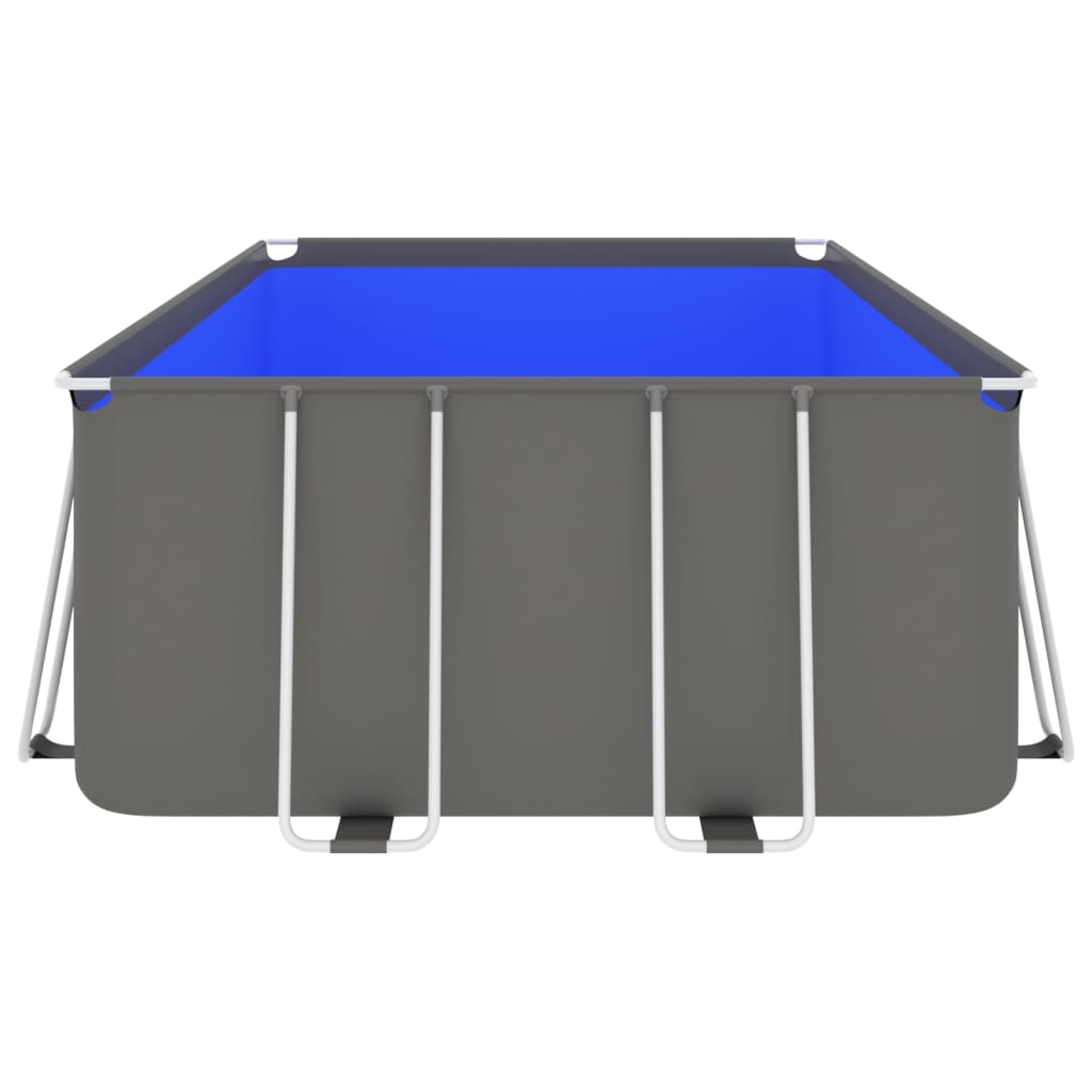 Uima-allas teräsrungolla 540x270x122 cm antrasiitti - Harrastajankoti.fi