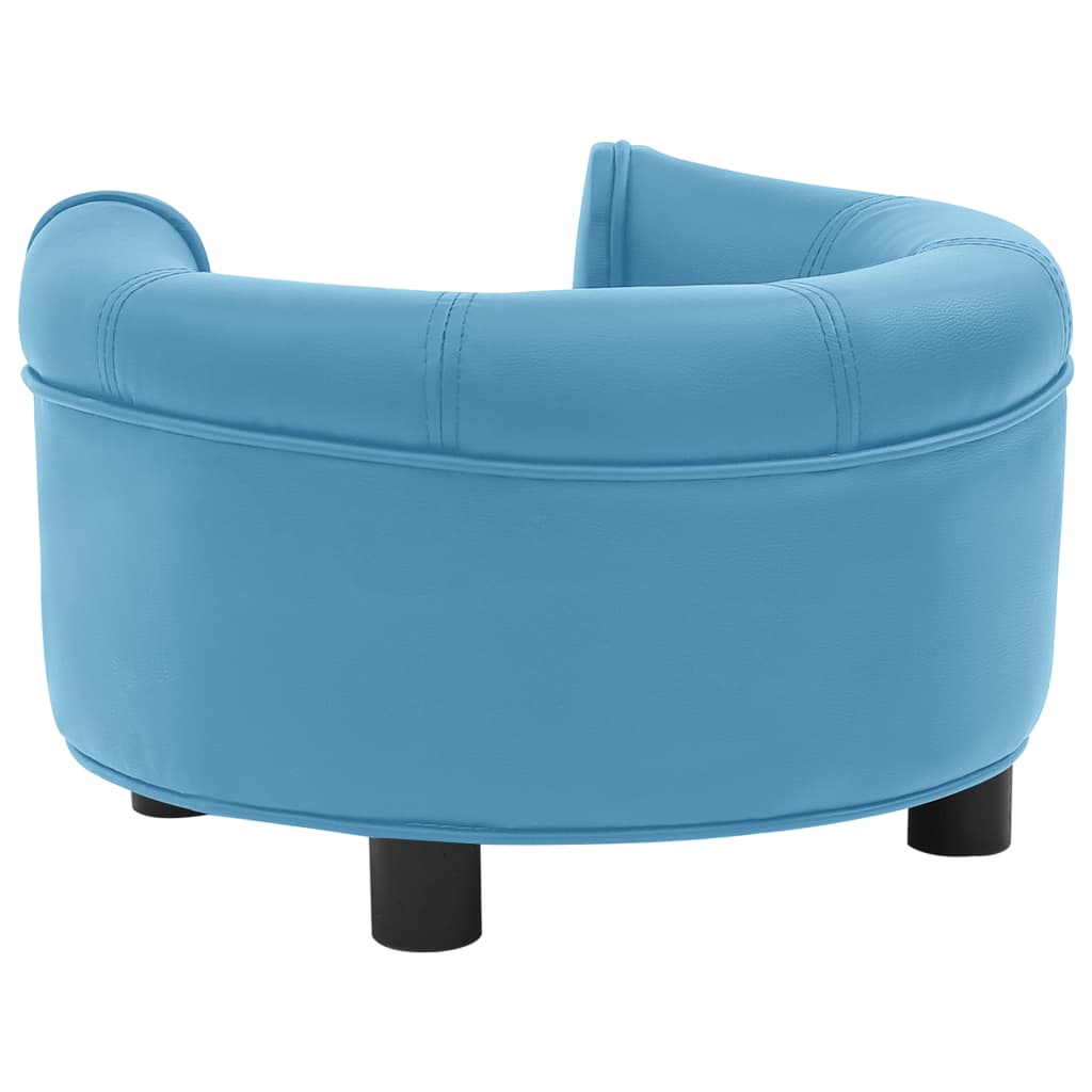 Koiran sohva turkoosi 48x48x32 cm plyysi ja keinonahka - Harrastajankoti.fi