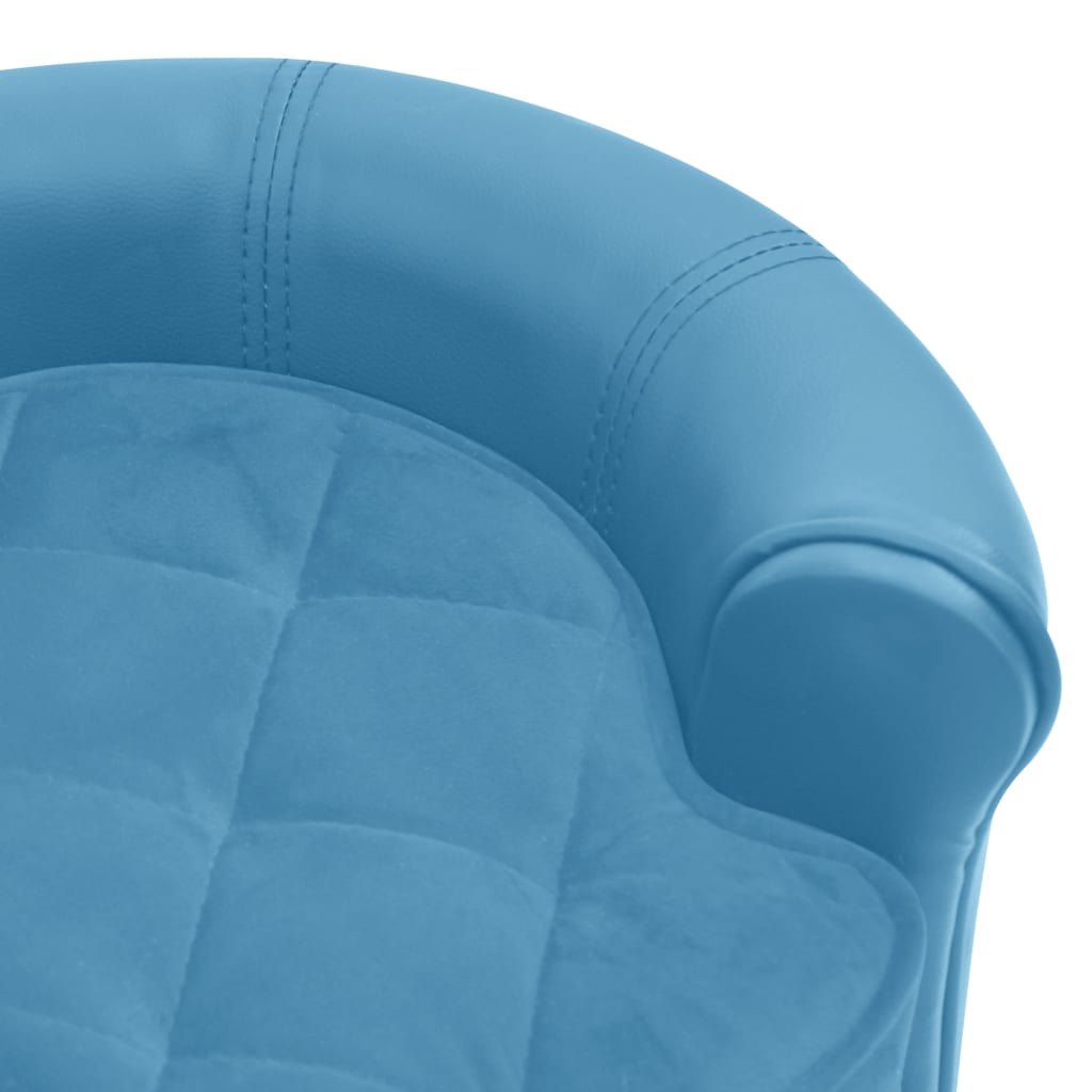 Koiran sohva turkoosi 48x48x32 cm plyysi ja keinonahka - Harrastajankoti.fi