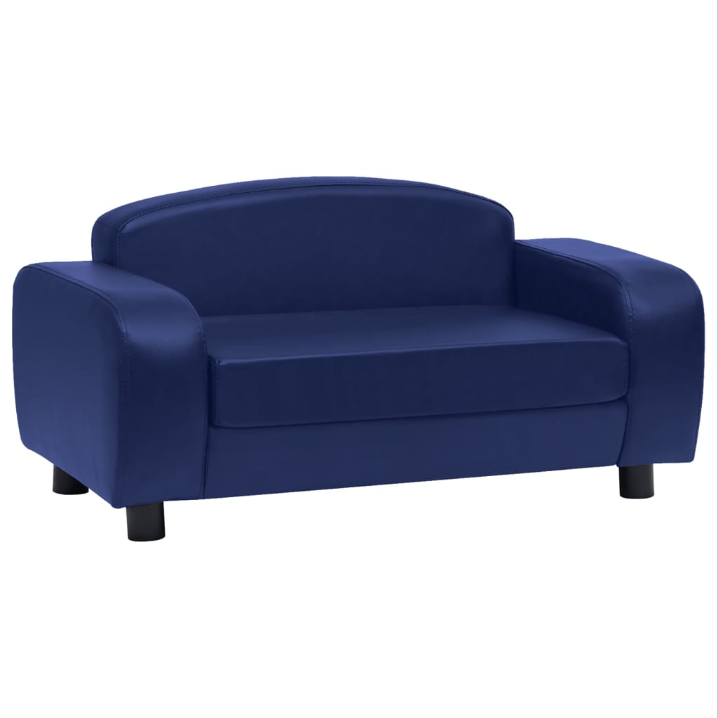 Koiran sohva sininen 80x50x40 cm keinonahka - Harrastajankoti.fi