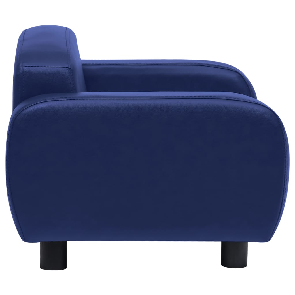 Koiran sohva sininen 80x50x40 cm keinonahka - Harrastajankoti.fi