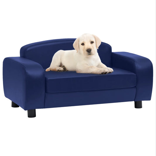 Koiran sohva sininen 80x50x40 cm keinonahka - Harrastajankoti.fi
