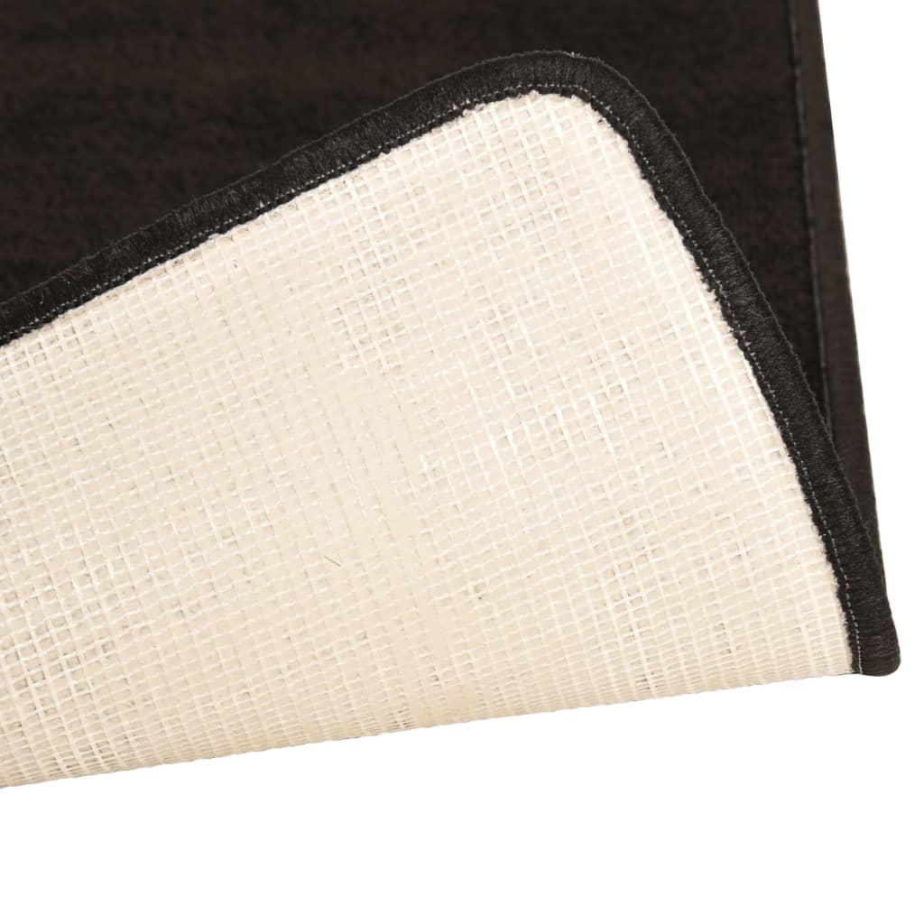 Makuuhuoneen matot Shaggy korkea nukka 3 kpl musta - Harrastajankoti.fi