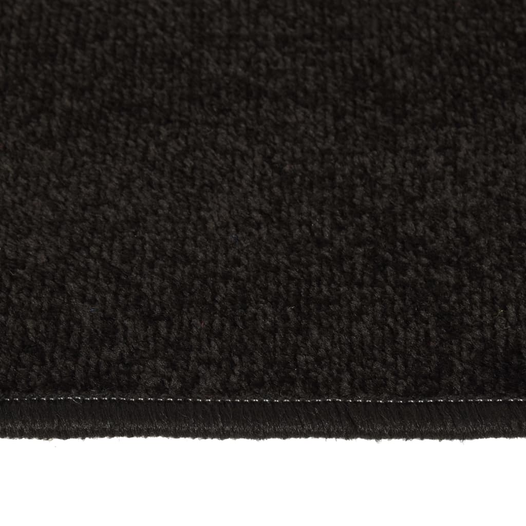 Makuuhuoneen matot Shaggy korkea nukka 3 kpl musta - Harrastajankoti.fi