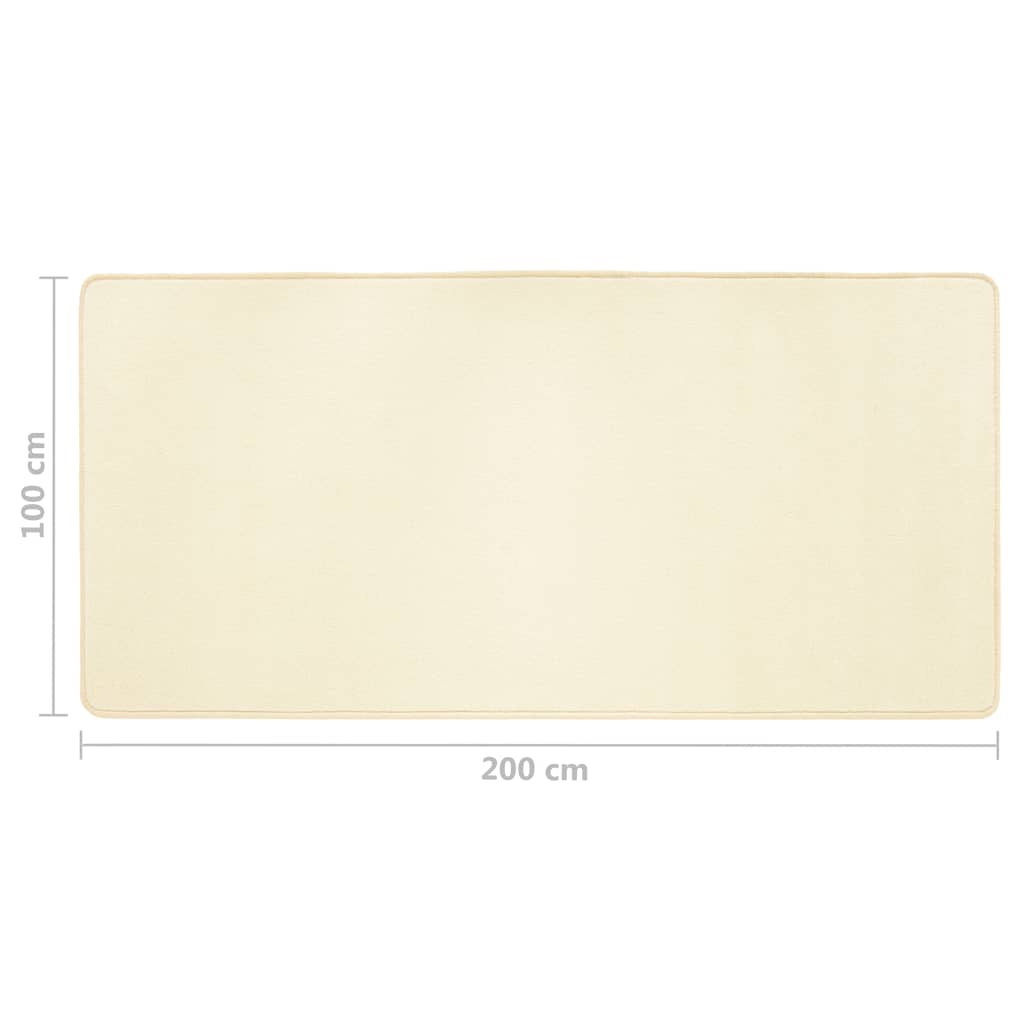 Makuuhuoneen matot Shaggy korkea nukka 3 kpl kerma - Harrastajankoti.fi