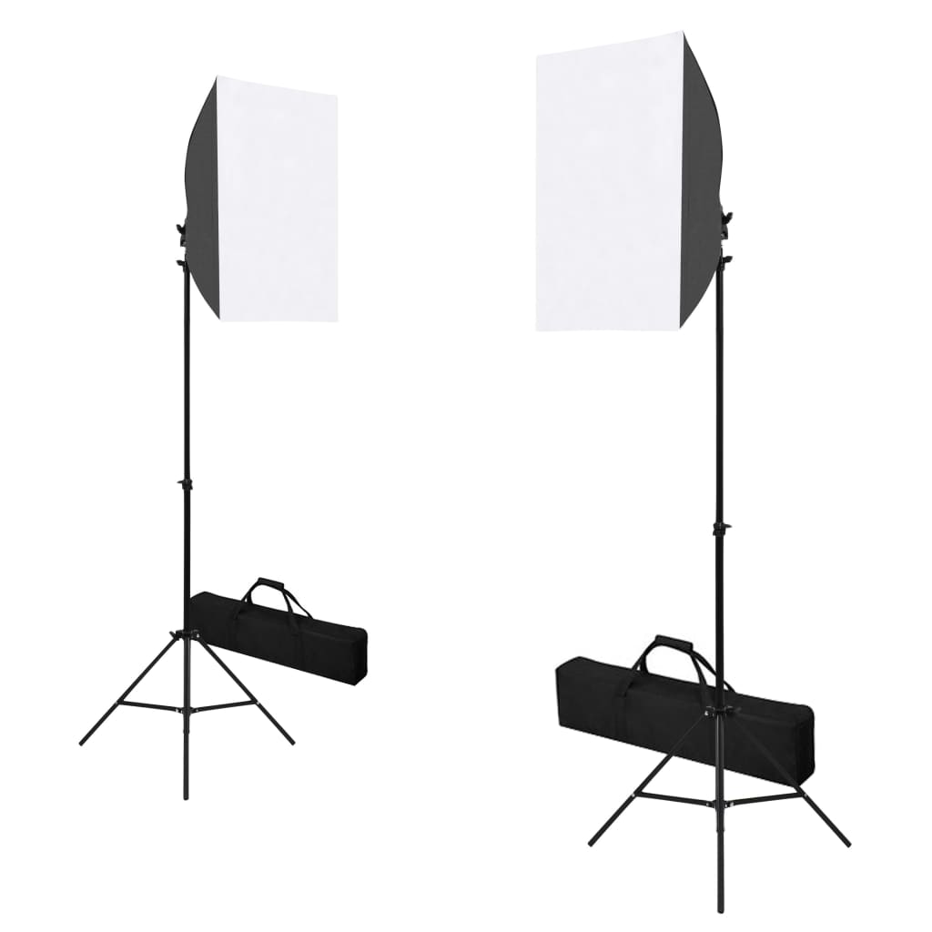 Valokuvastudiosarja softbox-valot, taustakangas ja heijastin - Harrastajankoti.fi