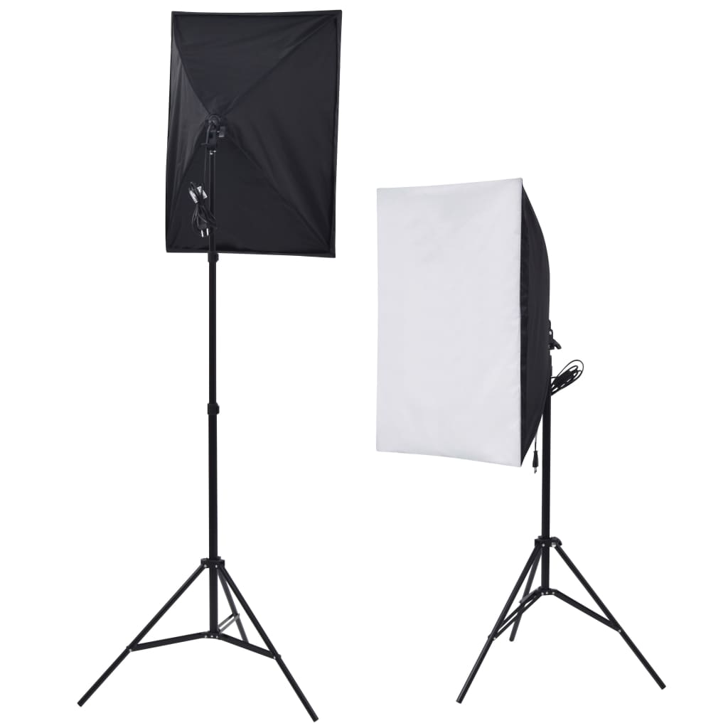 Valokuvastudiosarja softbox-valot, taustakangas ja heijastin - Harrastajankoti.fi