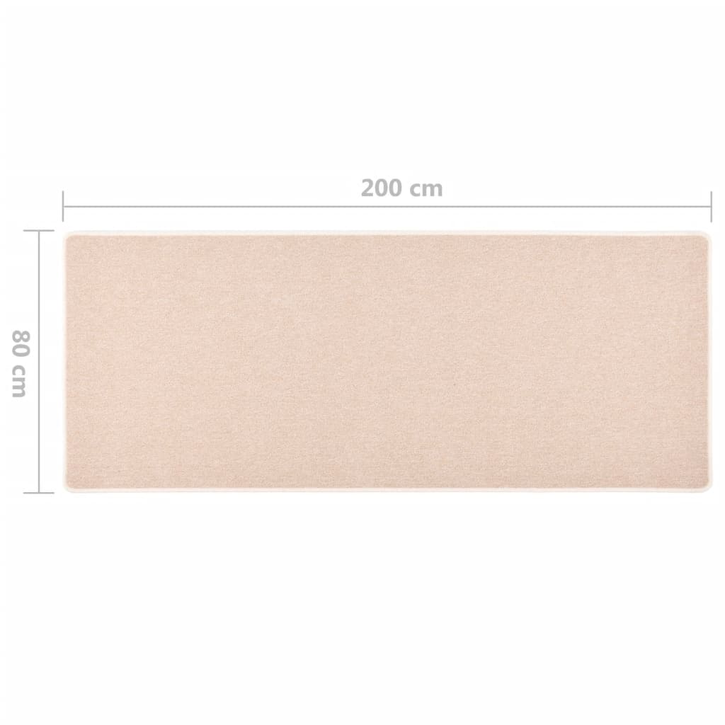 Käytävämatto vaaleanruskea 80x200 cm - Harrastajankoti.fi