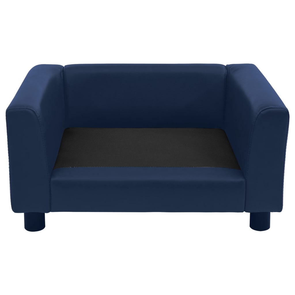 Koiran sohva sininen 60x43x30 cm plyysi ja keinonahka - Harrastajankoti.fi