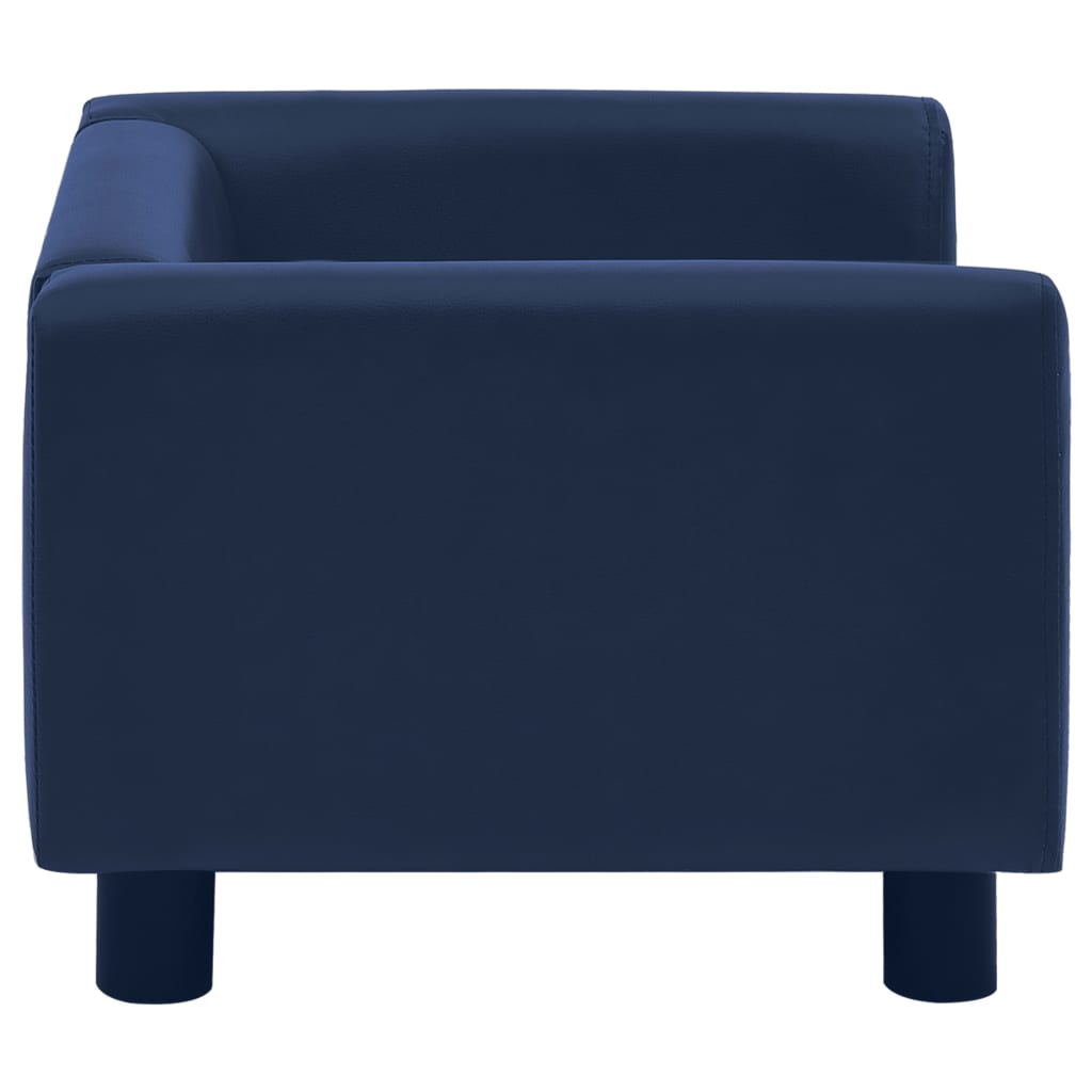 Koiran sohva sininen 60x43x30 cm plyysi ja keinonahka - Harrastajankoti.fi