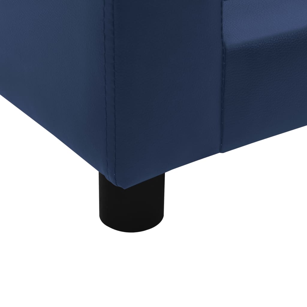 Koiran sohva sininen 60x43x30 cm plyysi ja keinonahka - Harrastajankoti.fi