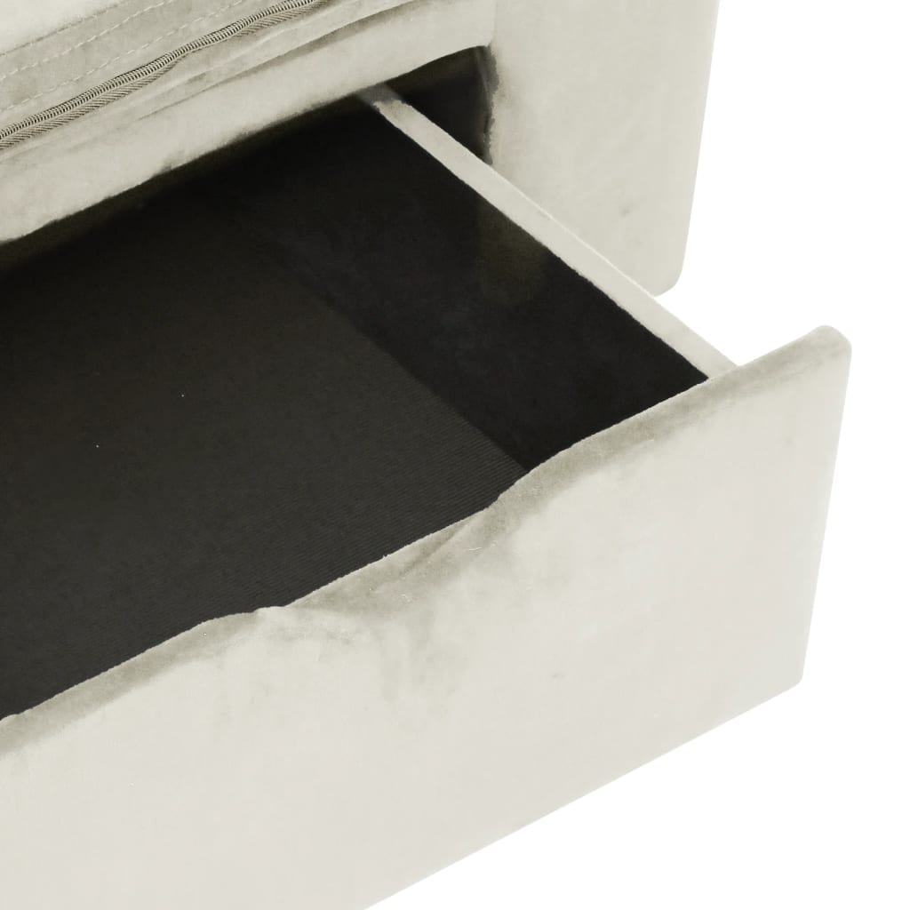 Koiran sohva vetolaatikolla kerma 75x50x38 cm plyysi - Harrastajankoti.fi