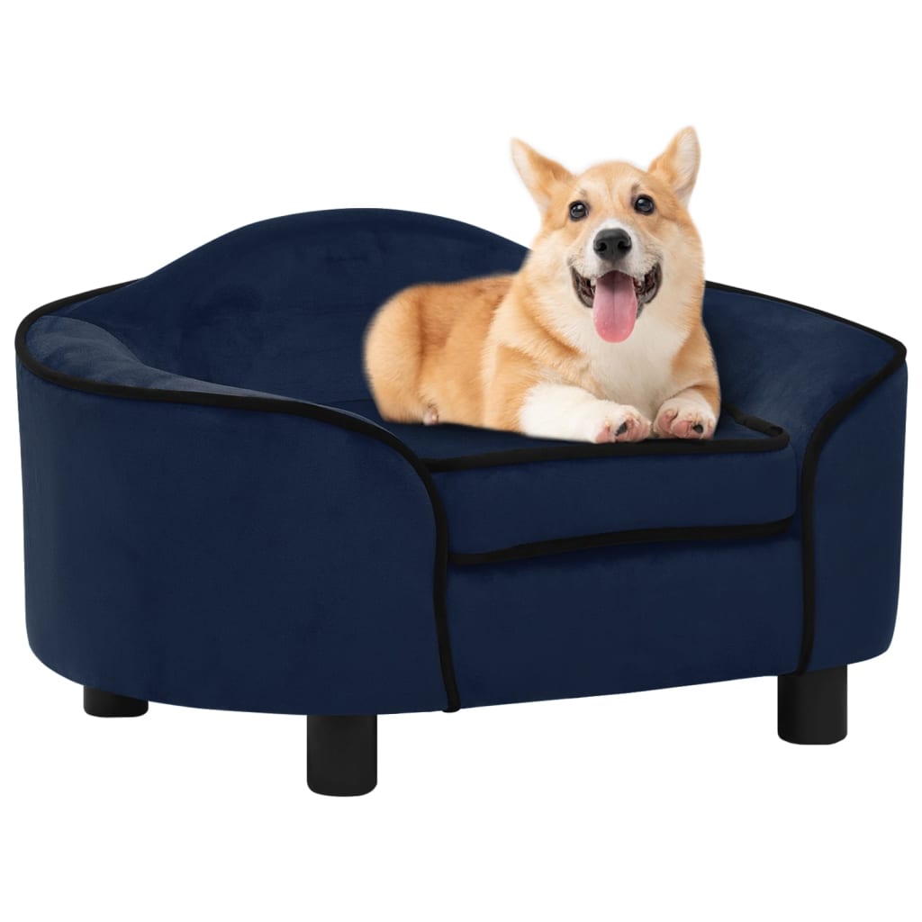 Koiran sohva sininen 67x47x36 cm plyysi - Harrastajankoti.fi