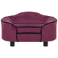 Koiran sohva viininpunainen 67x47x36 cm plyysi - Harrastajankoti.fi