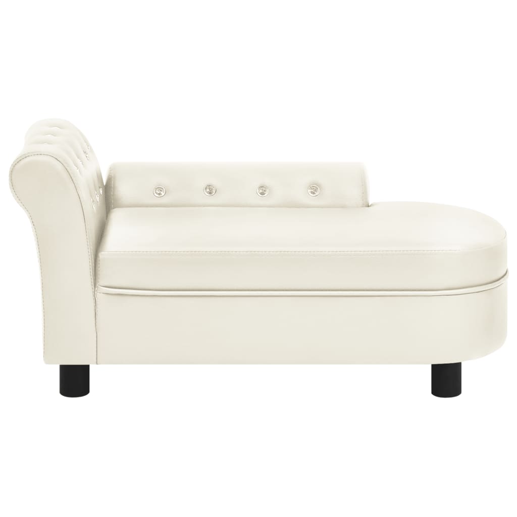 Koiran sohva kerma 83x45x42 cm keinonahka - Harrastajankoti.fi