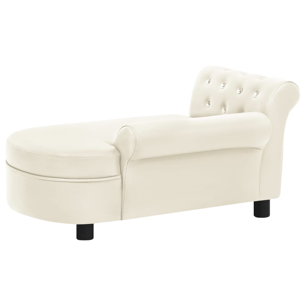 Koiran sohva kerma 83x45x42 cm keinonahka - Harrastajankoti.fi