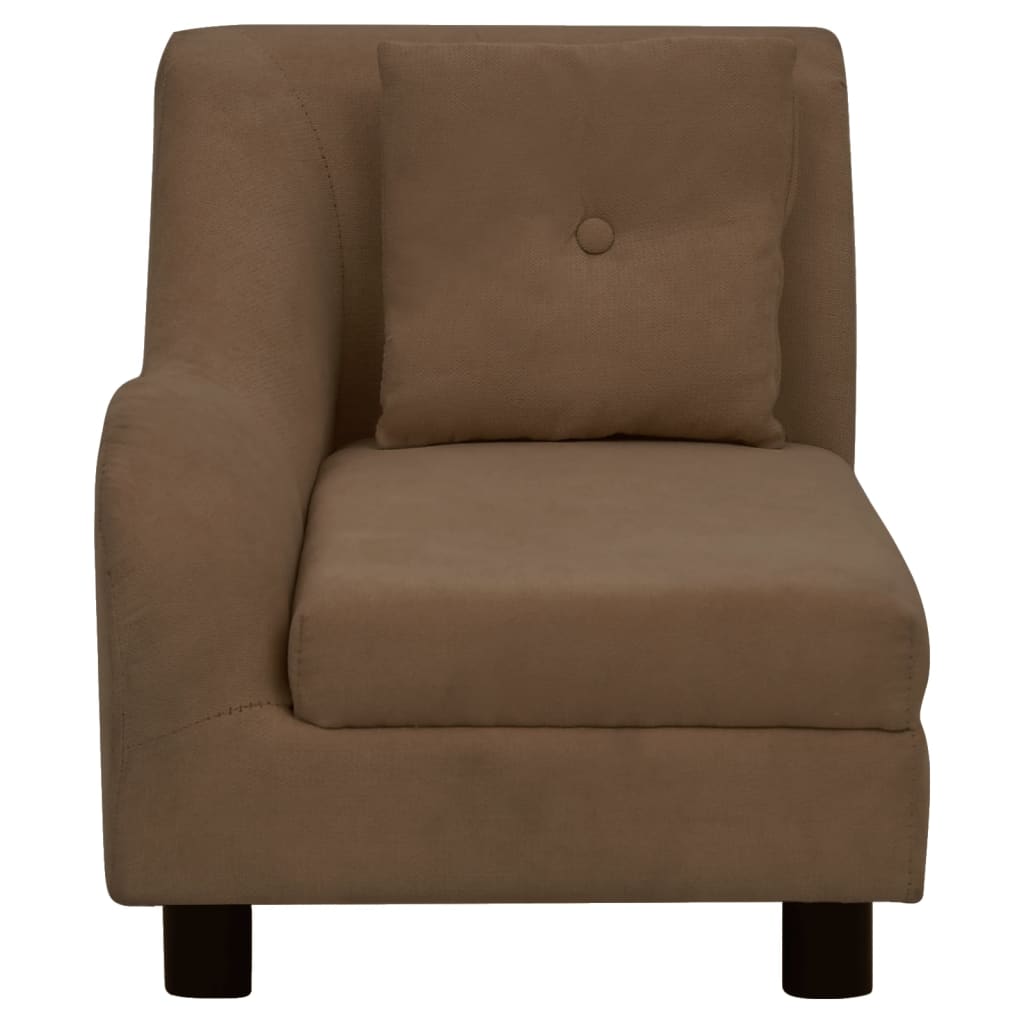 Koiran sohva tyynyllä ruskea 83x44x44 cm plyysi - Harrastajankoti.fi