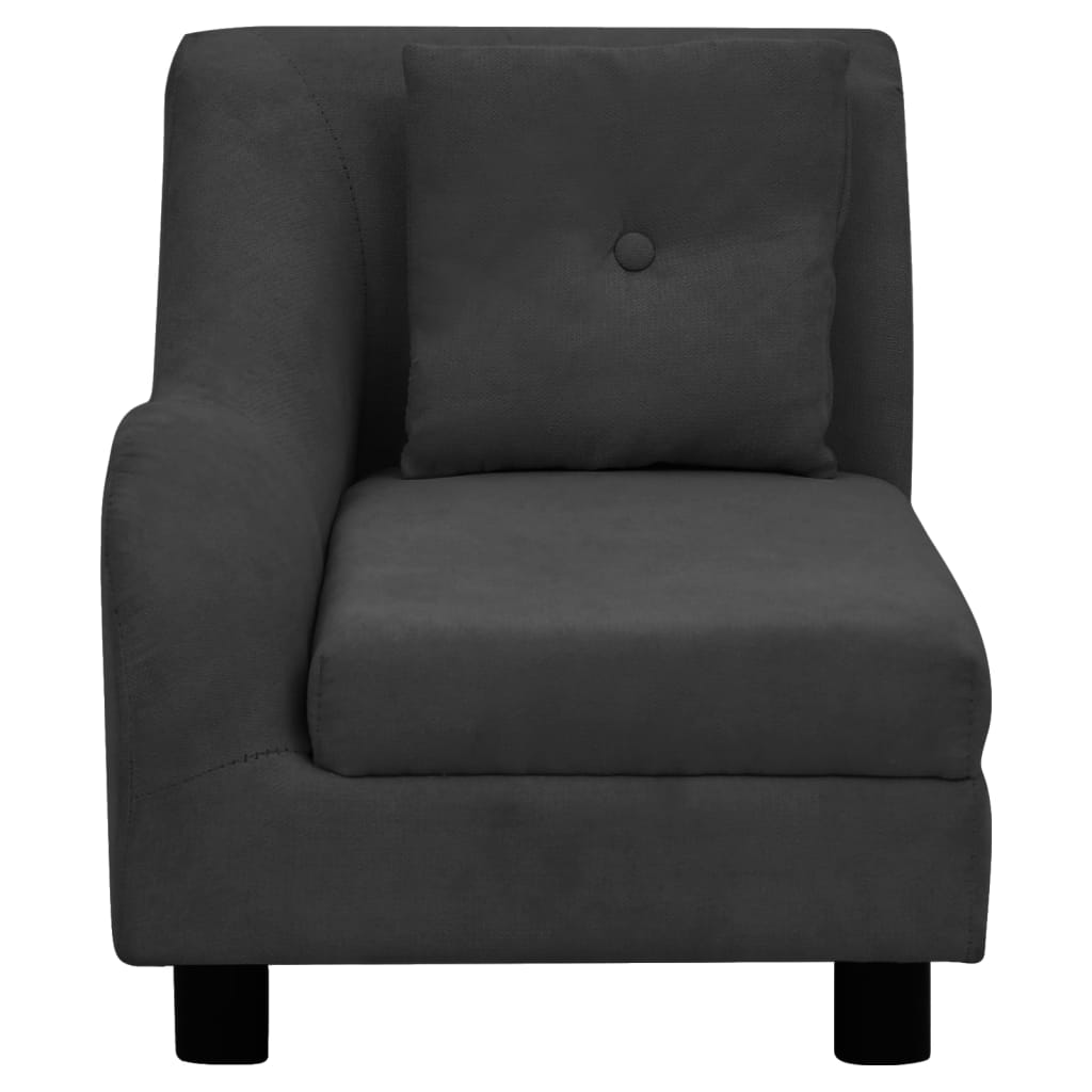 Koiran sohva tyynyllä musta 83x44x44 cm plyysi - Harrastajankoti.fi