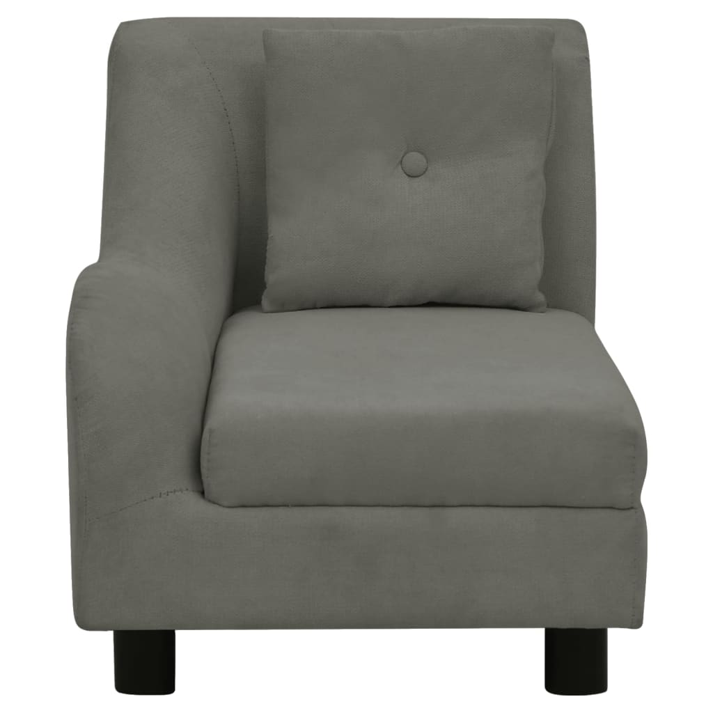 Koiran sohva tyynyllä tummanharmaa 83x44x44 cm plyysi - Harrastajankoti.fi