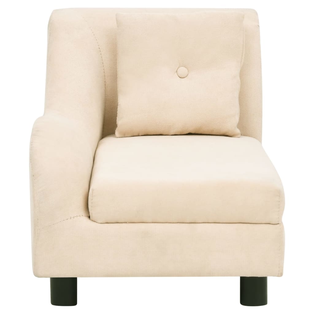 Koiran sohva tyynyllä kerma 83x44x44 cm plyysi - Harrastajankoti.fi