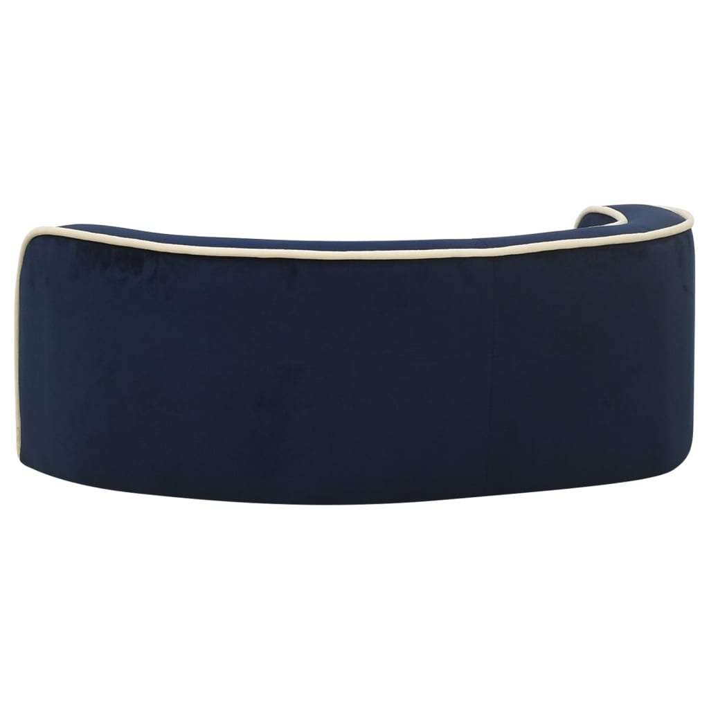 Taitettava koiran sohva sininen 73x67x26 cm plyysi pestävä - Harrastajankoti.fi