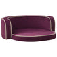 Taitettava koiran sohva viininp. 73x67x26 cm plyysi pestävä - Harrastajankoti.fi