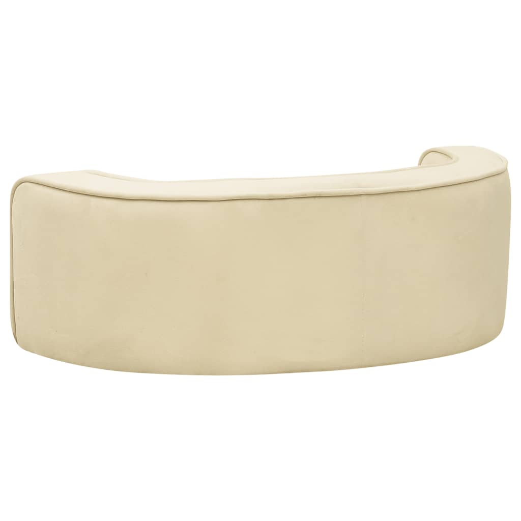 Taitettava koiran sohva kerma 73x67x26 cm plyysi pestävä - Harrastajankoti.fi