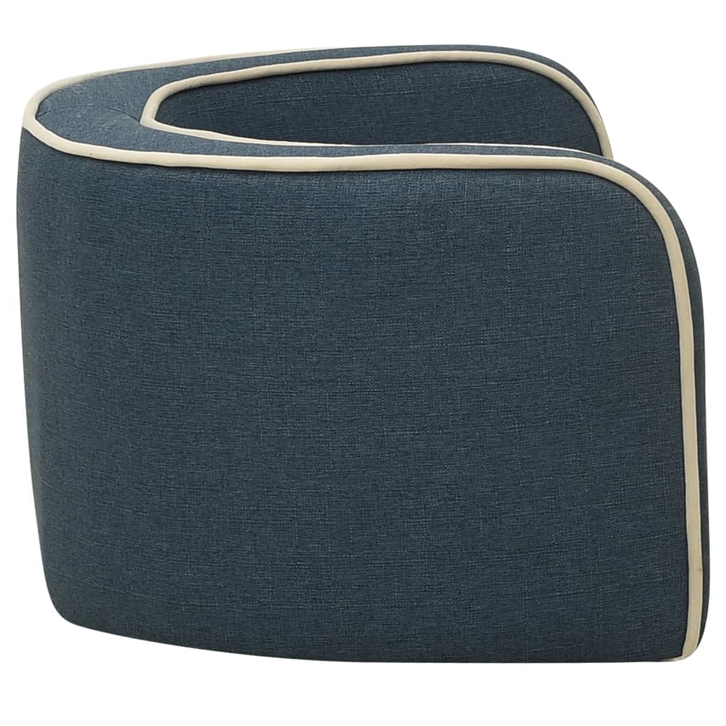 Taitettava koiran sohva sininen 76x71x30 cm pellava pestävä - Harrastajankoti.fi